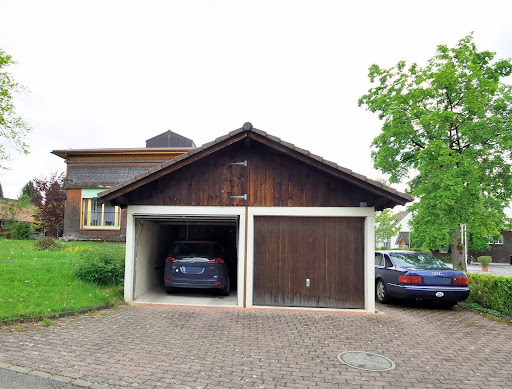 A two-car garage.
